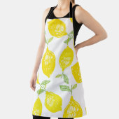 Hand drawn doodle tropical fruit pattern backgroun エプロン (インサイチュ)