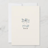 Hand Drawn Doodles Funky Whimsical Bridal Shower 招待状 (裏面)