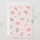 Hand-Drawn Doodles Mingle & Jingle Christmas Party 招待状 (裏面)