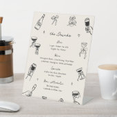 Hand Drawn Drink Menu 台座サイン (インサイチュ)