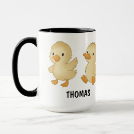 Hand Drawn Duck Custom Cute Mug マグカップ