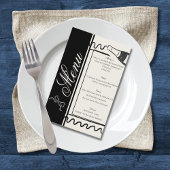 Hand Drawn Elegant Simple Black & White Wedding  チラシ