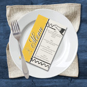 Hand Drawn Elegant Simple Yellow & Cream Wedding  チラシ