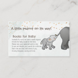 Hand Drawn Elephant Little Peanut Books for Baby エンクロージャーカード