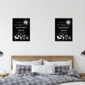 Hand Drawn Engagement Party Wedding Welcome Sign. (寝室)