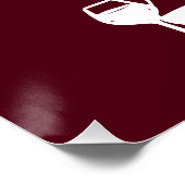 Hand Drawn Engagement Party Wedding Welcome Sign. ポスター (コーナー)