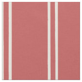 Hand Drawn Farmhouse Stripes | Faded Rust Red ファブリック (クローズアップ)