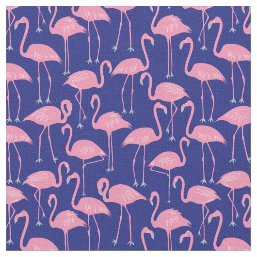 Hand-Drawn Flamingo | Tropical Sewing & Quilting ファブリック (クローズアップ)