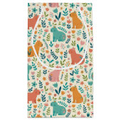 Hand Drawn Floral Capybara Gift Bag スモールペーパーバッグ (裏面)