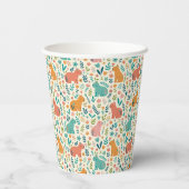 Hand Drawn Floral Capybara Paper Cups 紙コップ (裏面)