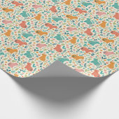 Hand Drawn Floral Capybara Wrapping Paper Roll ラッピングペーパー (角)