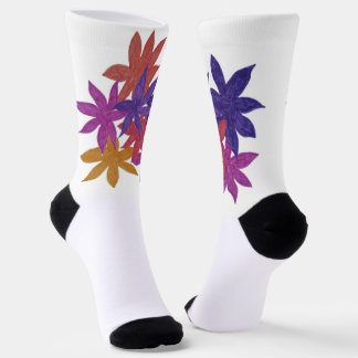 Hand-drawn Floral Design Socks ソックス