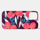Hand-drawn floral herbal seamless pattern. Sketche Case-Mate iPhoneケース (裏面 (横))