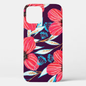 Hand-drawn floral herbal seamless pattern. Sketche Case-Mate iPhoneケース (裏面)