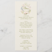 Hand Drawn Floral Summer Wedding Menu  メニュー (正面)
