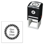 Hand drawn floral wreath セルフインキングスタンプ (インサイチュ)