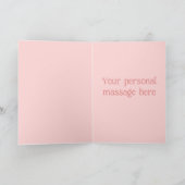 Hand-Drawn Flowers & Hearts Folded Holiday Card シーズンカード (内部)