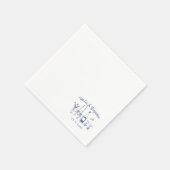 Hand drawn funky Custom Wedding Reception スタンダードカクテルナプキン (角)