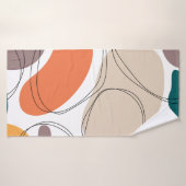 Hand drawn geometric seamless modern abstract mult バスタオル (バスタオル)