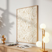 Hand Drawn Ginkgo Japanese Boho Japandi Botanical ポスター
