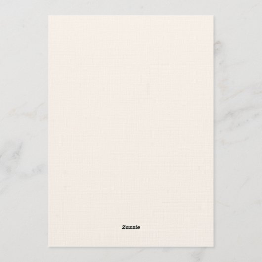 Hand Drawn Gold Bow Ribbon Border New Years Party 招待状 (裏面)