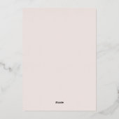 Hand Drawn Grad Announcement Foil Card with Photo  箔招待状 (裏面)