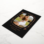 Hand Drawn Grad Announcement Foil Card with Photo  箔招待状 (回転した状態)