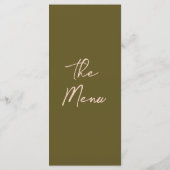  Hand Drawn Grasslands Cream Floral Wedding Menu  メニュー (裏面)