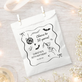 Hand Drawn Halloween Adult Birthday Party フェイバーバッグ