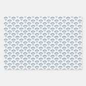 Hand Drawn Hanukah Menorah Candles  ラッピングペーパーシート (正面)