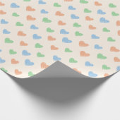 Hand Drawn Heart Doodle Pattern Wrapping Paper ラッピングペーパー (角)