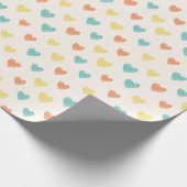 Hand Drawn Heart Doodle Pattern Wrapping Paper ラッピングペーパー (角)