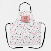 Hand Drawn Hearts Sweet Anniversary Love Gift   エプロン (正面)