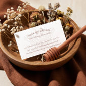 Hand Drawn Honey Bee Floral Botanical Wellness  名刺