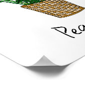 Hand Drawn House Plants Wall Art ポスター (角)