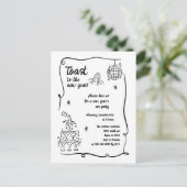 Hand Drawn Illustrated New Years Eve Party シーズンポストカード (スタンド正面)