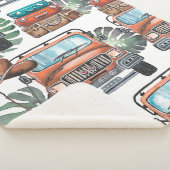 Hand drawn illustration. Watercolor seamless patte シェルパブランケット (3/4)