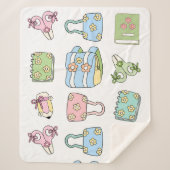 Hand drawn illustrations for kids Nursery artwork  シェルパブランケット (正面)