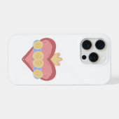 Hand-drawn Immaculate Heart of Mary IPhone Case iPhoneケース (裏面横)
