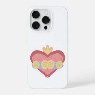Hand-drawn Immaculate Heart of Mary IPhone Case iPhone 15 Proケース