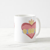 Hand-drawn Immaculate Heart of Mary Mug コーヒーマグカップ (正面右)