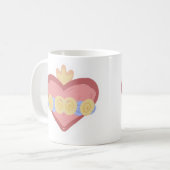 Hand-drawn Immaculate Heart of Mary Mug コーヒーマグカップ (正面左)