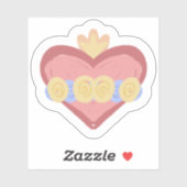 Hand-drawn Immaculate Heart of Mary Sticker シール (シート)