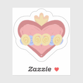 Hand-drawn Immaculate Heart of Mary Sticker シール