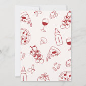 Hand Drawn Italian Ciao Baby Shower 招待状 (裏面)