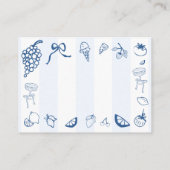 Hand Drawn Italian Parents Advice and Wishes エンクロージャーカード (裏面)