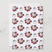 Hand Drawn Italian Stripes & Tomatoes Baby Shower 招待状 (裏面)