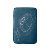 Hand drawn Jellyfish Art  バスマット (正面縦)
