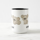 Hand Drawn Koala Bear Custom Cute マグカップ (中央)