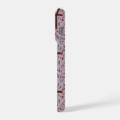 Hand-drawn Lenten Cross and Roses IPhone Case iPhoneケース (左側面)